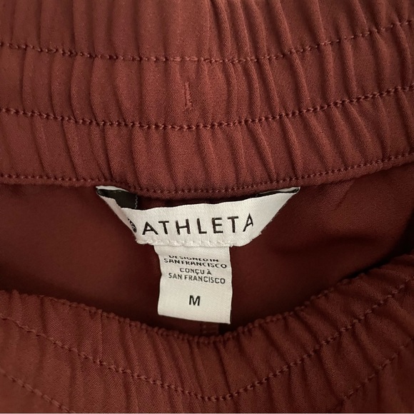 Athleta Endeavor High Rise Rust Wide-Leg Women's Pants Size Medium - Picture 5 of 5